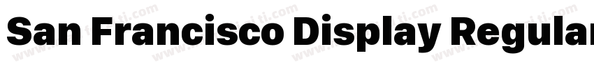 San Francisco Display Regular字体转换